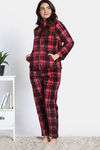 Zivame Soft Snuggles Fur Loungewear Set - Scarlet Smile — thumbnail 3